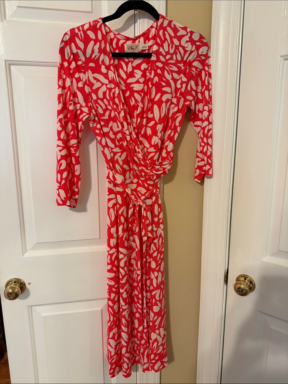 Eliza J Surplice Midi Dress